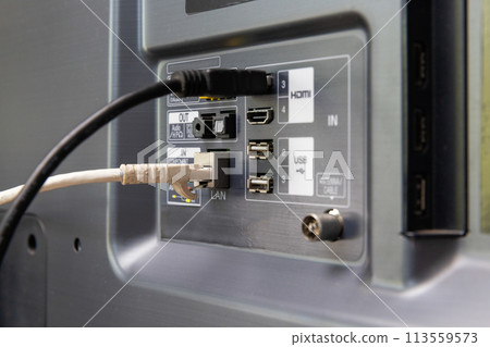 Smart TV Audio Input and Output Connections (Optical). 113559573