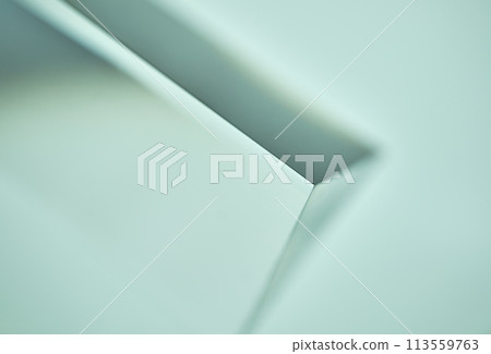 Abstract representation of a transparent acrylic triangular pyramid 113559763