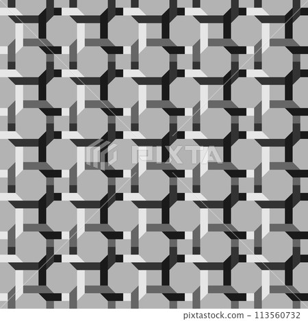 A striking black and white geometric pattern featuring lines, rectangles, and mesh designs on a clean white background, showcasing symmetry style A striking black and white geometric pattern featuring lines, rectangles, and mesh designs on a clean white background, showcasing symmetry style 113560732