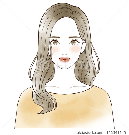 A woman with an autumn-type personal color image A woman with an autumn-type personal color image 113561543