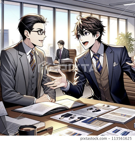 兩個商人開會 113561625