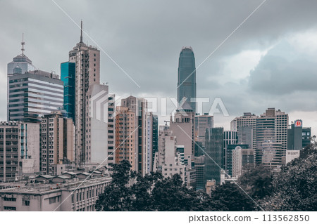 middle level residential buildings in Hong Kong. March 23 2024 middle level residential buildings in Hong Kong. March 23 2024 113562850