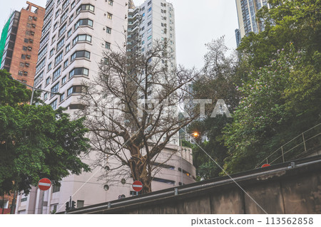 middle level residential buildings in Hong Kong. March 23 2024 113562858
