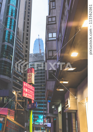 middle level residential buildings in Hong Kong. March 23 2024 middle level residential buildings in Hong Kong. March 23 2024 113562861