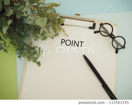 POINT word on board, copy space 113563145