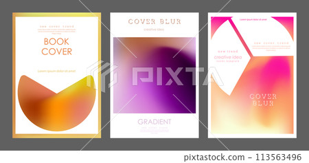 Colorful blur. A cover template with a gradient. The idea of a banner, brochure, catalog, or booklet. A template for creative design 113563496
