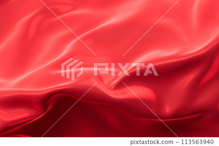 Smooth wave cloth background, 3d rendering. 113563940