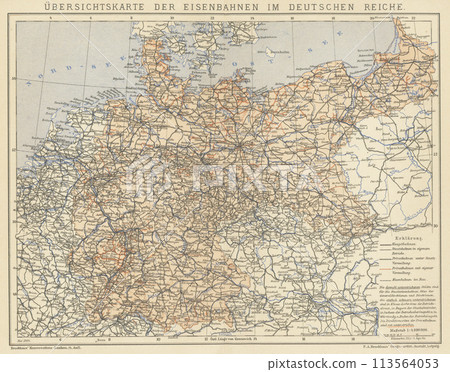 Early 20th Century World Map German Railways Early 20th Century World Map German Railways 113564053