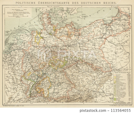 Early 20th Century World Map: German Empire Era 113564055