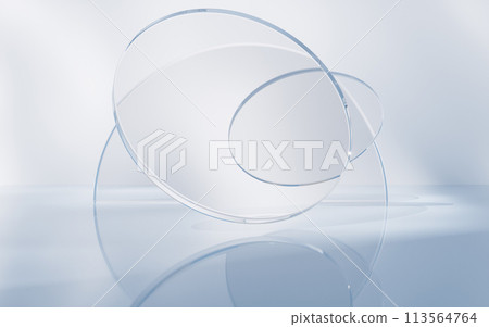 Transparent glass geometry background, 3d rendering. Transparent glass geometry background, 3d rendering. 113564764
