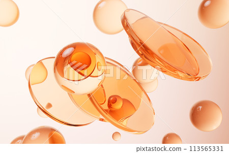 Transparent geometry glass background, 3d rendering. 113565331
