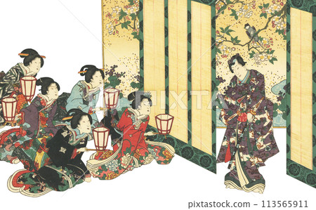 Ukiyo-e: Genji of the Purple Countryside 113565911