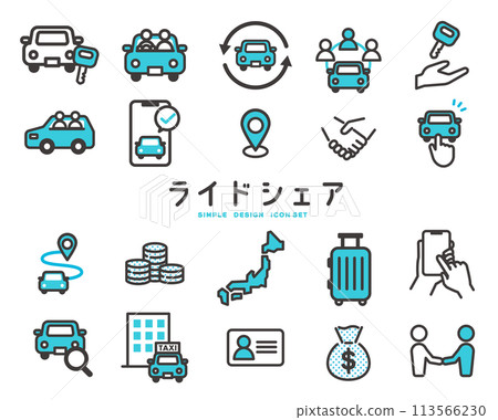 Ride sharing icon vector illustration Ride sharing icon vector illustration 113566230