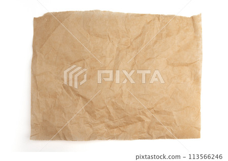 parchment for baking culinary, isolated on white background, top view parchment for baking culinary, isolated on white background, top view 113566246