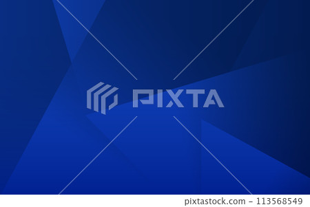 藍色現代背景素材、三角形抽象、向量 113568549