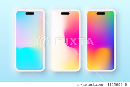 Smatphone mockup, Phone templete, Mobile visual mock, Modern cellphone temp, Abstract smart phone mock up 113569346