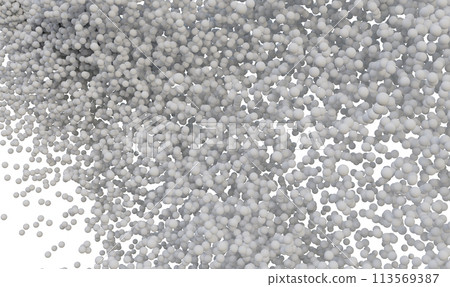 Balls on white background. Particles bubbles. Balls on white background. Particles bubbles. 113569387