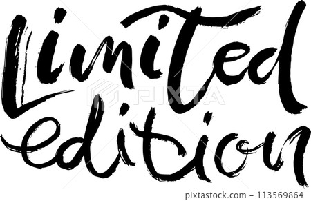 Limited Edition Modern Lettering Design. Limited Edition Modern Lettering Design. 113569864