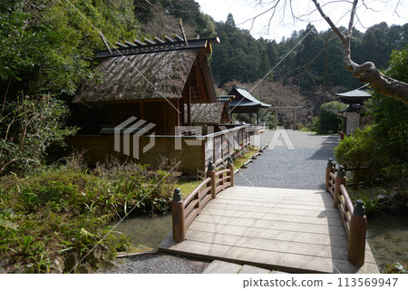 View of the grounds from the inner shrine of Hyuga Taisha Shrine, Hinooka, Yamashina Ward, Kyoto City 113569947