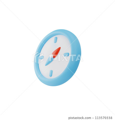 3D compass vector icon, camping and travel equipment, navigation blue compass magnetic tool, tourism orientation device 3D compass vector icon, camping and travel equipment, navigation blue compass magnetic tool, tourism orientation device 113570338