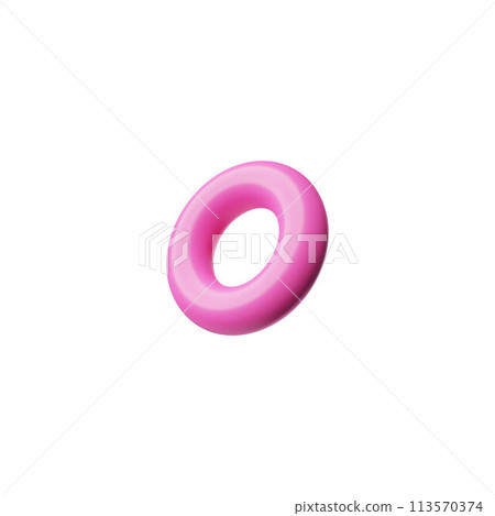 Pink ring torus 3D model vector icon, geometric round shape, render volumetric hole figure, Brutalism, glossy toy block Pink ring torus 3D model vector icon, geometric round shape, render volumetric hole figure, Brutalism, glossy toy block 113570374