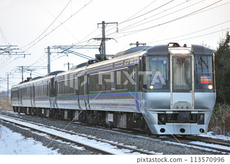 Hakodate Main Line Minenobu-Koshunai JR Hokkaido 785 series NE-501 formation (Sapporo) Super Kamui Airport Hakodate Main Line Minenobu-Koshunai JR Hokkaido 785 series NE-501 formation (Sapporo) Super Kamui Airport 113570996