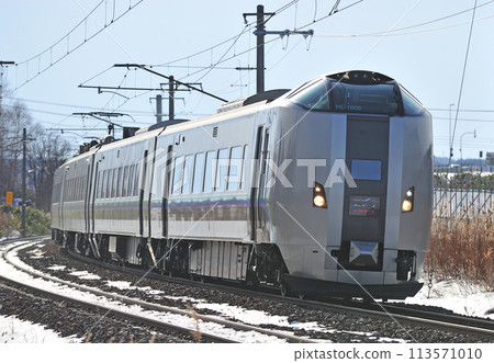 Hakodate Main Line, Koshu-Bibai, JR Hokkaido, 789 series 1000 series, HL-1006 train (Sapporo), Super Kamui Hakodate Main Line, Koshu-Bibai, JR Hokkaido, 789 series 1000 series, HL-1006 train (Sapporo), Super Kamui 113571010
