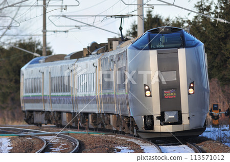 Hakodate Main Line Bibai-Koshunai JR Hokkaido 789 Series 1000 HL-1006 (Sapporo) Super Kamui 113571012