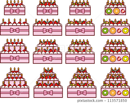 Anniversary cake set 2 113571850