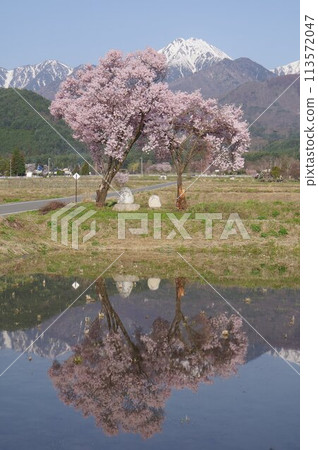 Shinshu Azumino旅遊景點位置神話女神北Arups由Koten Dake支持的受歡迎的Azumino射擊點之一 113572047