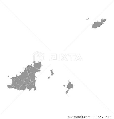 Guernsey map with administrative divisions. Vector illustration. Guernsey map with administrative divisions. Vector illustration. 113572572