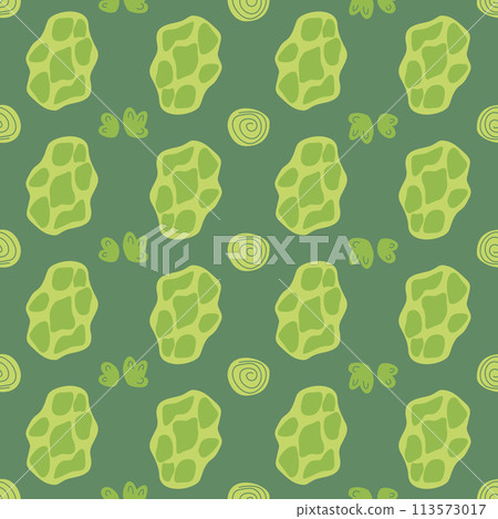 Park landscape top view seamless pattern. Trees endless background. Forest summertime repeat cover. Nature environment loop ornament. Vector hand drawn illustration. Park landscape top view seamless pattern. Trees endless background. Forest summertime repeat cover. Nature environment loop ornament. Vector hand drawn illustration. 113573017