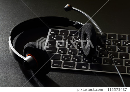 耳機和鍵盤 113573487