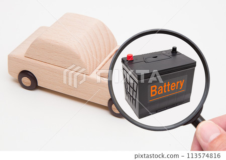 Car battery close up 113574816