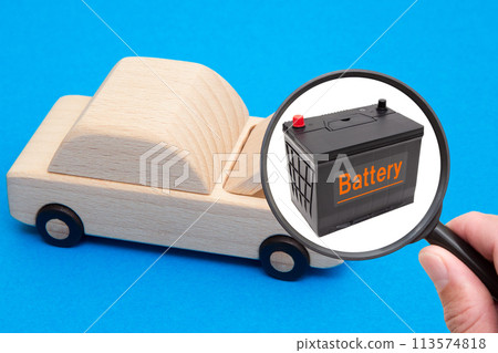 Car battery close up Car battery close up 113574818