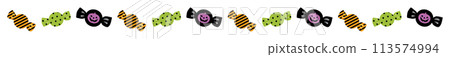 Halloween candy line illustration Halloween candy line illustration 113574994