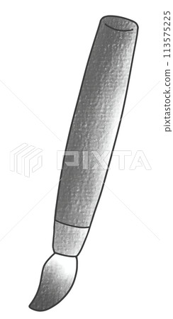 Loose and simple brush pen, analog style 113575225