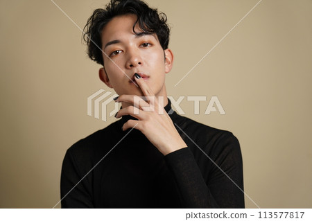 年輕男人的美麗形象 113577817