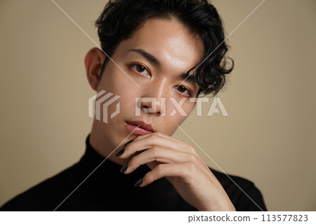 年輕男人的美麗形象 113577823