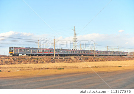 Musashino Line Higashi-Kawaguchi - Higashi-Urawa JR East 205 series M63 train (Keiyo) 113577876