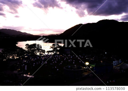 Lantern frying preparations complete [Tsukui, Sagamihara City, August] 113578030