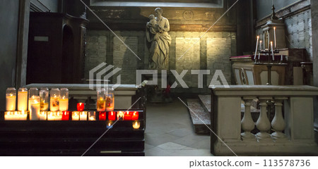 interiors of saint Sulpice church, Paris, France interiors of saint Sulpice church, Paris, France 113578736