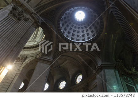 interiors of saint Sulpice church, Paris, France interiors of saint Sulpice church, Paris, France 113578748