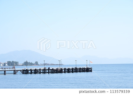 Pier on Lake Biwa Pier on Lake Biwa 113579339