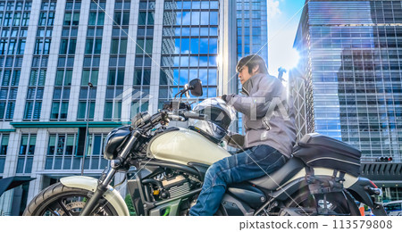 Large bike Tokyo touring 113579808