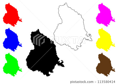 Suining city (People's Republic of China, PRC) map vector illustration, scribble sketch Sui-ning Prefecture-level city map Suining city (People's Republic of China, PRC) map vector illustration, scribble sketch Sui-ning Prefecture-level city map 113580414