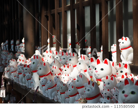 東京豪德寺的招財貓 113580500