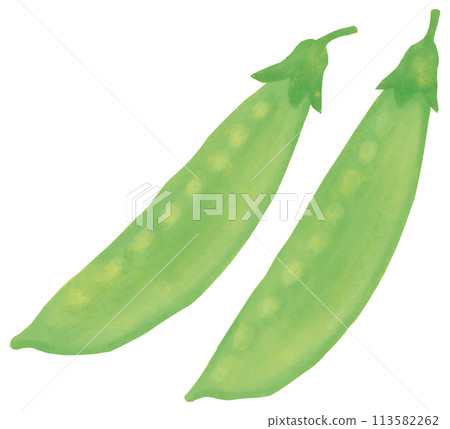 Green peas, green and yellow vegetables 113582262
