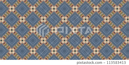 Image of geometric seamless pattern. Kaleidoscopic background 113583413