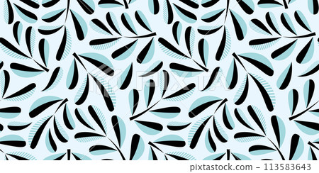 Stylish botanical pattern Stylish botanical pattern 113583643